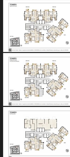 Floor Plan in 2 BHK Apartment at Mahindra Citadel Sanctum, Pimpri – for Sale