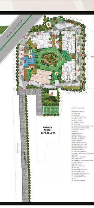 Master Plan in 3 BHK Apartment at Rahul Aston, Hinjewadi – for Sale
