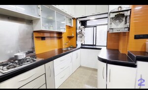 Kitchen in 3 BHK Apartment at Royal Classic Co Op Society, Andheri West – for Rent