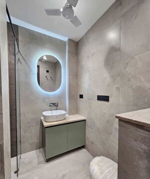 Bathroom in 3 BHK Builder Floor at Subhash Nagar – for Rent