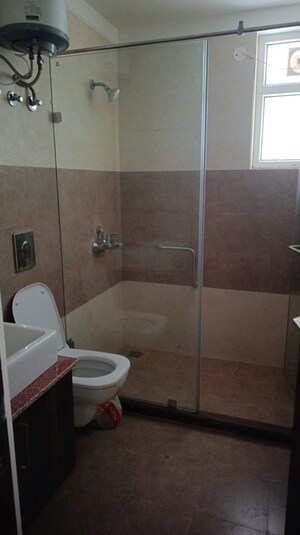 Bathroom in 4 BHK Apartment at Dhakoli – for Rent