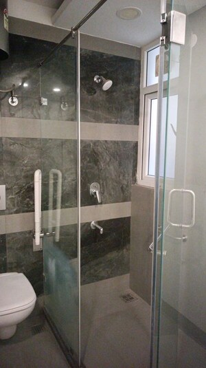 Bathroom in 4 BHK Apartment at Dhakoli – for Rent