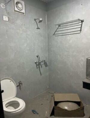 Bathroom in 2 BHK Independent House at Migsun Alpha Central, Alpha Ii Greater Noida – for Rent