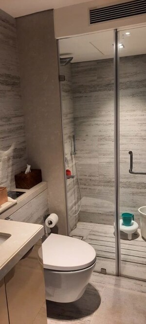 Bathroom in 4 BHK Apartment at Rustomjee Paramount, Khar West – for Sale