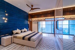 Master Bedroom in 4 BHK Apartment at Rustomjee Paramount, Khar West – for Sale