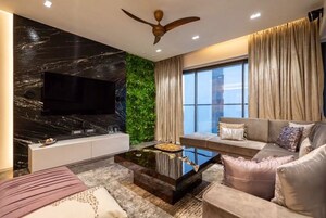Living Room in 4 BHK Apartment at Rustomjee Paramount, Khar West – for Sale