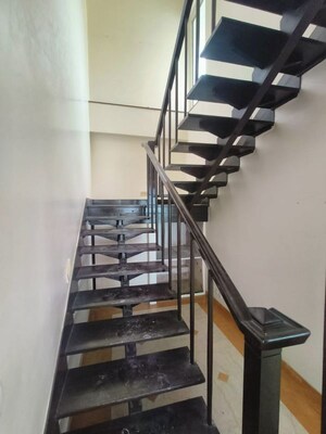 Staircase in 4 BHK Apartment at Nibbana Apartments, Bandra West – for Sale