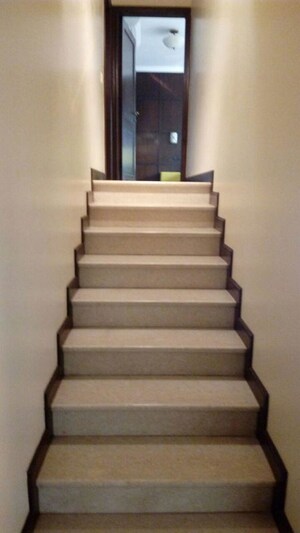 Staircase in 4 BHK Apartment at Nibbana Apartments, Bandra West – for Sale