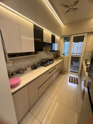 Kitchen in 3 BHK Apartment at Nirala Estate II, Tech Zone 4 Greater Noida – for Rent