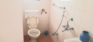 Bathroom in 3 BHK Apartment at Nirmiti Horizon, Aundh – for Rent