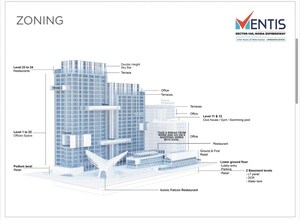 Floor Plan in  Shop at GYGY Mentis, Sector 140 Noida – for Sale