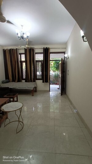 Living Room in 3 BHK Builder Floor at Sushant Lok I – for Rent