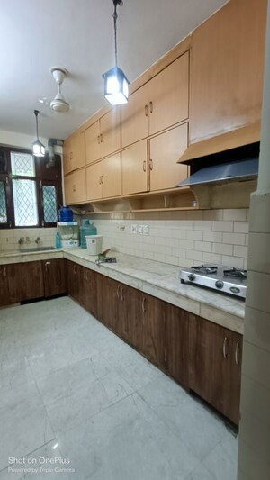 Kitchen in 3 BHK Builder Floor at Sushant Lok I – for Rent