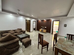 Living Room in 3 BHK Apartment at Saket – for Rent