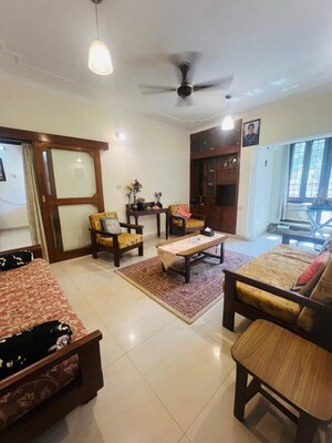 Living Room in 3 BHK Apartment at Maharishi Dayanand CGHS, Vasant Kunj – for Sale