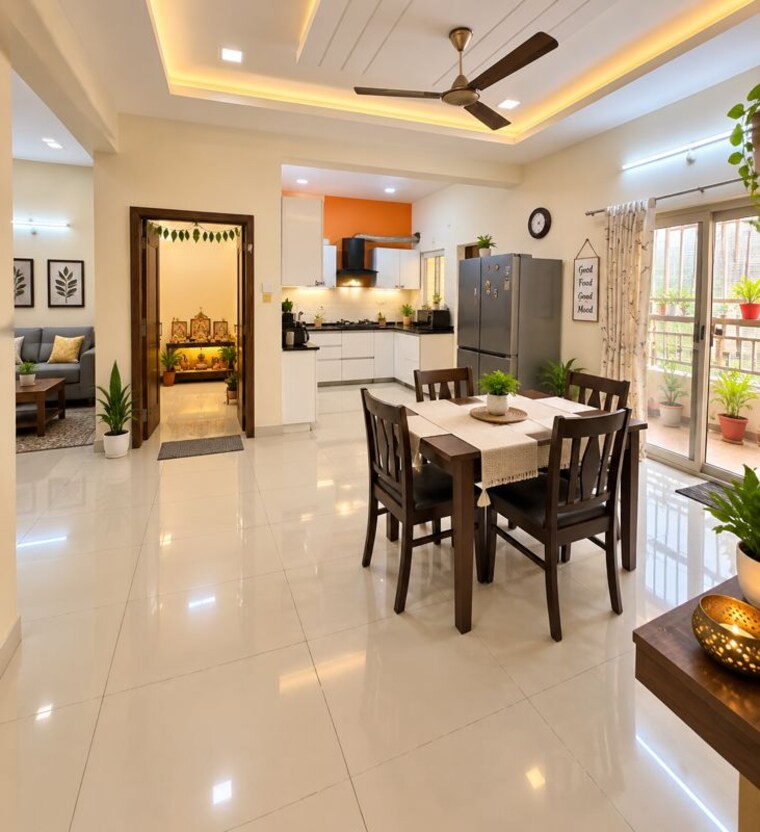 Living Room, fresh-living-apartments 3 Bedroom 2200 Sq.Ft. Apartment In Madhapur Hyderabad 10677982