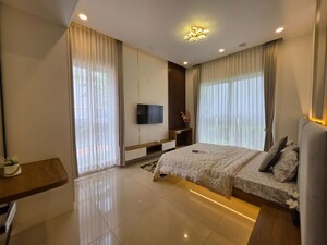 Living Room in 4 BHK Apartment at Abhee Aaria, Gunjur – for Sale
