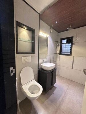 Bathroom in 4 BHK Apartment at Viman Nagar – for Rent