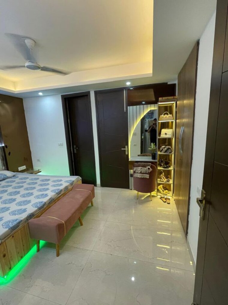 Living Room, advetaya-smart-homes 2 Bedroom 800 Sq.Ft. Apartment In Sector 104 Noida 10678110