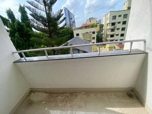 Balcony in 2.5 BHK Apartment at Deshpande Shikshak CHS, Sanewadi – for Rent