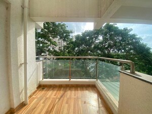 Balcony in 2.5 BHK Apartment at Deshpande Shikshak CHS, Sanewadi – for Rent