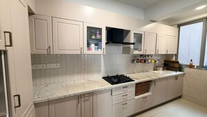 Kitchen in 3 BHK Apartment at Goyal Orchid Piccadilly, Thanisandra Main Road – for Rent