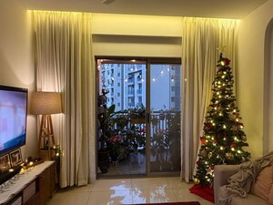Living Room in 3 BHK Apartment at Goyal Orchid Piccadilly, Thanisandra Main Road – for Rent