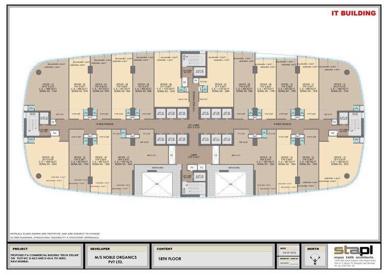 Floor Plan, midc industrial area Commercial Office Space 1880 Sq.Ft. In Midc Industrial Area Navi Mumbai 10678425