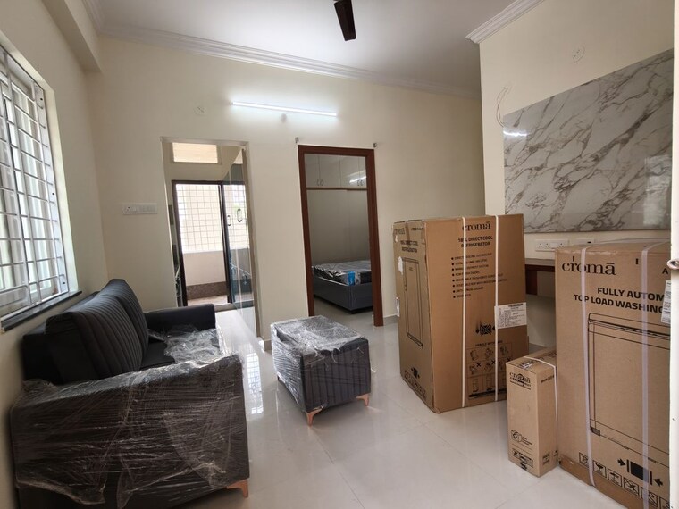 Living Room, sri-balaji-nivas-gachibowli 1 Bedroom 756 Sq.Ft. Apartment In Gachibowli Hyderabad 10678442