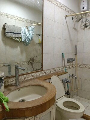 Bathroom in 3 BHK Apartment at Raheja Solitaire, Goregaon West – for Rent