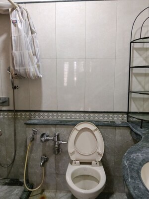 Bathroom in 3 BHK Apartment at Raheja Solitaire, Goregaon West – for Rent