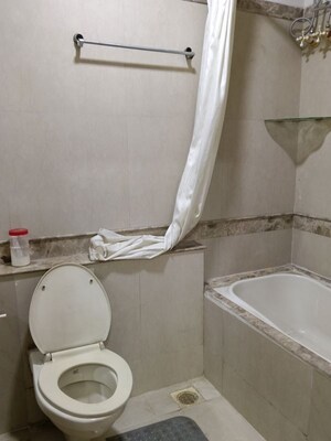 Bathroom in 3 BHK Apartment at Raheja Solitaire, Goregaon West – for Rent