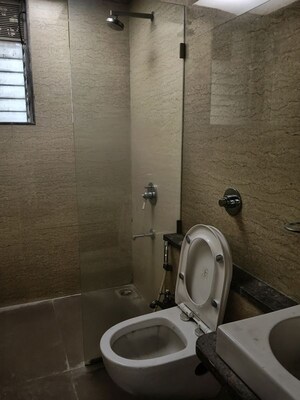 Bathroom in 3 BHK Apartment at Kabra Aurum, Goregaon West – for Rent