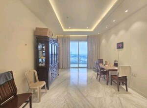 Living Room in 4 BHK Apartment at Bhartiya Leela Residences, Thanisandra Main Road – for Rent
