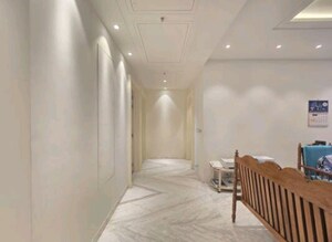 Building Lobby in 4 BHK Apartment at Bhartiya Leela Residences, Thanisandra Main Road – for Rent