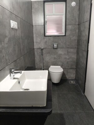 Bathroom in 3 BHK Apartment at Suhas Suman Kunj, Baner – for Rent