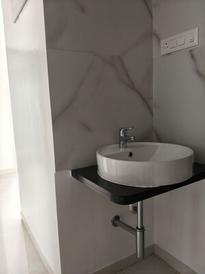 Bathroom in 3 BHK Apartment at Suhas Suman Kunj, Baner – for Rent