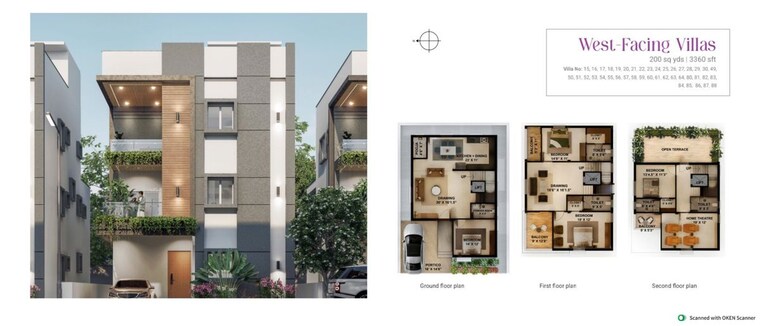Master Plan, kardanur 4 Bedroom 2585 Sq.Ft. Villa In Kardanur Hyderabad 10678723