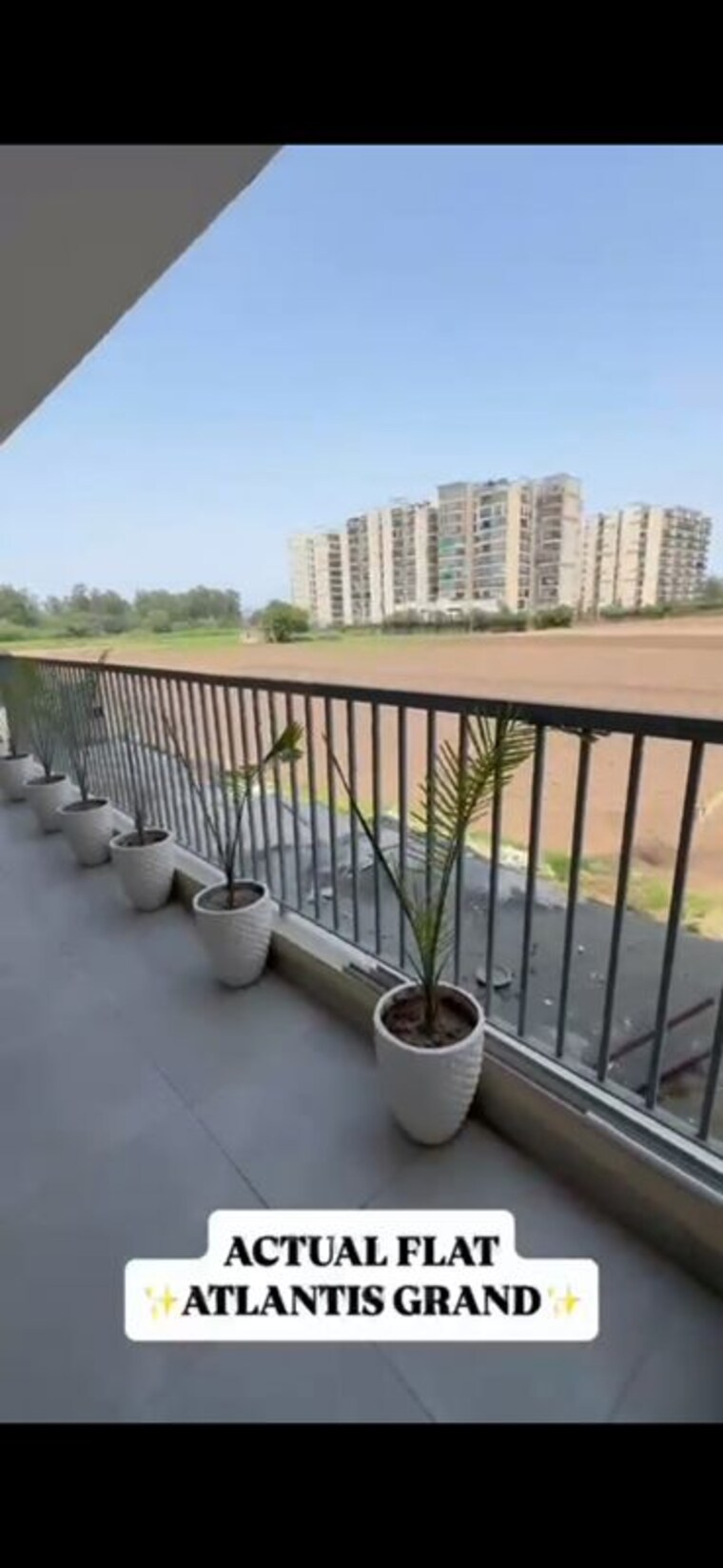 Balcony, krishna-atlantis-heights 3 Bedroom 1850 Sq.Ft. Apartment In High Ground Zirakpur 10678739