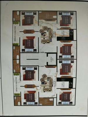 Floor Plan in 3 BHK Builder Floor at Dlf Ankur Vihar – for Sale