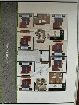 Floor Plan in 3 BHK Builder Floor at Dlf Ankur Vihar – for Sale