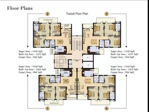 Master Plan in 3 BHK Apartment at Omaxe The Palace, Gomti Nagar – for Sale