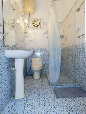 Bathroom in 3 BHK Builder Floor at Greater Kailash – for Rent