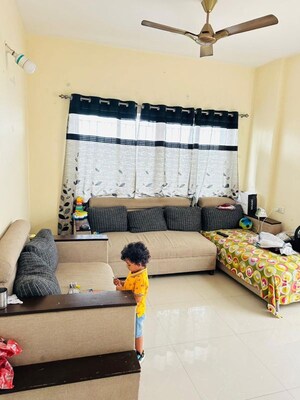 Living Room in 2 BHK Apartment at Kumar Primavera, Wadgaon Sheri – for Rent