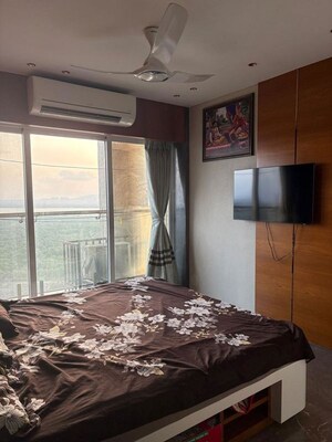 Bedroom in 3 BHK Apartment at NG Grand Plaza, Ghansoli – for Rent