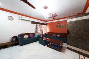 Living Room in 4 BHK Apartment at Bodakdev – for Sale