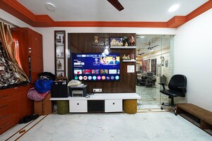Living Room in 4 BHK Apartment at Bodakdev – for Sale