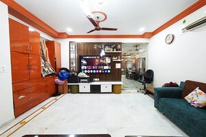 Living Room in 4 BHK Apartment at Bodakdev – for Sale