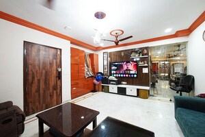 Living Room in 4 BHK Apartment at Bodakdev – for Sale