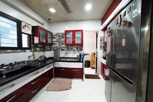 Kitchen in 4 BHK Apartment at Bodakdev – for Sale